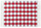 Küchenläufer Rot Kariert 50 x 75 cm aus 100% Baumwolle • Küchenläufer waschbar und robust • Teppich für Küche, Flur, Wohnzimmer - Indoor und Outdoor