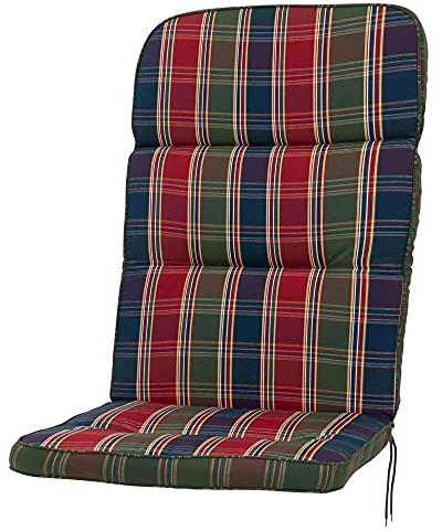 Zewool Kissen Sitzpolster 123x50x8 cm Kariert Acryl Mehrfarbig (checked red, blue, green) Indoor