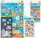 Baby Shark Mega Sticker Bundle Pack | Perfekt für Scrapbooking und Dekoration | Wiederverwendbar auf nicht porösen Oberflächen | Blau