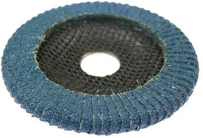 Disco lamellare abrasivo in zirconio da 1 pezzo Mola a doppio lato for lucidatura di fessure in metallo Rimozione della ruggine dello spazio di ferro 115X22mm(P40)