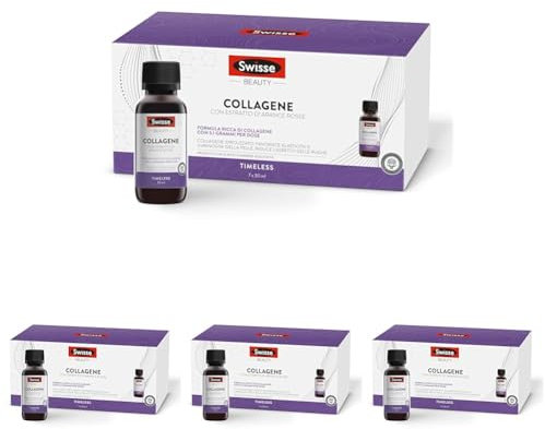SWISSE Collagene Integratore Liquido - Collagene Idrolizzato da Bere Donna e Uomo con Arance Rosse per Pelle Elastica e Luminosa, Integratori Bellezza Attenua le Rughe, 7 Flaconi x 30 ml Made in Italy
