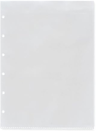 Lot de 5 pochettes transparentes pour livret de famille au format bureau civil - 130 x 200 mm - 6 trous - Pochettes DeinWeddingshop