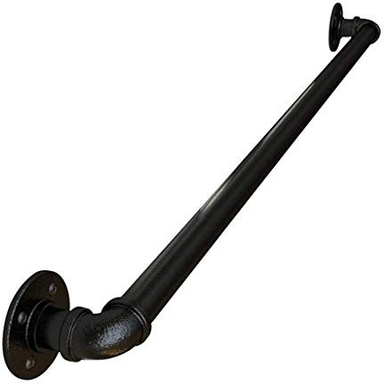 30 Corrimano in metallo da 600 cm per scale Scale interne ed esterne Scale Ringhiera per disabili Anziani Bambini Esterno Muro esterno Piombo diretto alla tromba delle scale (Dimensioni: 30