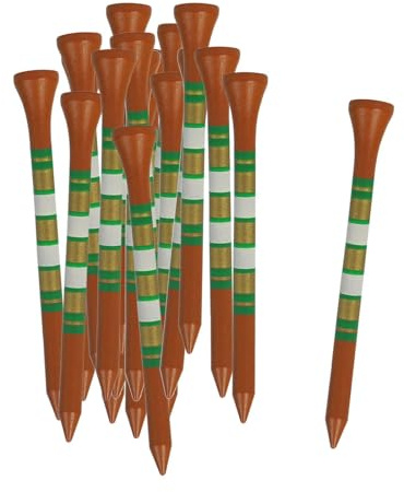 APLVFFZH 20 Piezas Golf Tees de Entrenamiento para Conductores y Maderas Accesorios Compactos en Fibra de Madera Diseño de Inserción Segura Reduce la Fricción