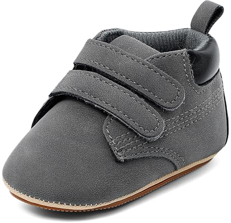 LACOFIA Baby pojkar sneakers småbarn halkfri mjuk sula 3D djur krypskor