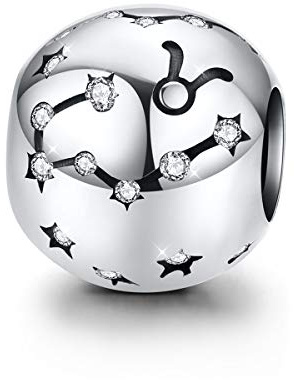 Charm-Anhänger Stier Sternzeichen Sternzeichen 925 Sterlingsilber für Pandora-Armband