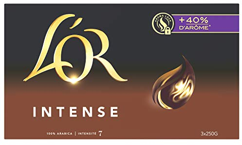 L'Or Café Moulu Intense, 3 x 250g