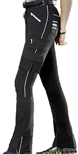 MANYMANY Lady Horse Riding Archery Pants Leggings Womens Jodhpurs Tights Pantalons avec Multi-Poches