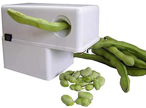 Pelamatic - Robito Vaina Desgranadora Eléctrica | Desgrana Habas Rápidamente | Fácil Uso y Limpieza | Ideal para Guisantes y Legumbres | Potencia 18.4W, Blanco, Plástico, 2022