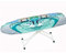 Highdi Bügelbrettbezug 140x50cm, Universal Einfache Installation Bügelbrettbezug für Dampfbügelstation, 3D Muster Bügelbrettabdeckungs mit Bügeltuch zum Schnellen Bügeln (Delfin,140x50cm)