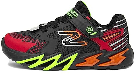 Skechers Flex-Glow Bolt Travail, Noir, 24 EU