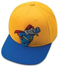 koaa Benjamin Blümchen – Benjamin superhjälte – snapback keps barn unisex, GUL, 1-3 år