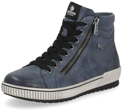 Remonte Femme Chaussures à Lacets D0772, Dame Chaussures Confortables,Semelle intérieure Amovible,Hydrofuge,remonteTEX,Blau,40 EU / 6.5 UK