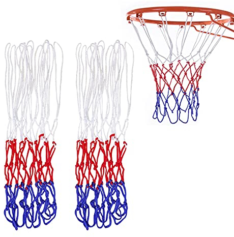 3 Stücke Basketballnetz, Profi Ersatz Netz, Wetterfest Ballnetz, Für Den Innen- Oder Außenbereich,12 Schlaufen