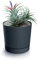 magubo Blumentopf mit Untersetzer, Übertöpfe für Zimmerpflanzen, Pflanzkübel, Übertopf Groß, 40 cm Durchmesser, Elegantes Design für Innen- und Außenbereich (Anthrazit, 400)