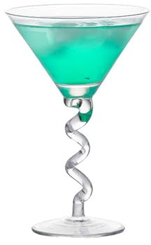 Soulnioi Martini-Cocktailgläser, gedrehte Martini-Gläser zum Servieren von Cocktails, Geschenk für Valentinstag, Hochzeitstag, 210 ml