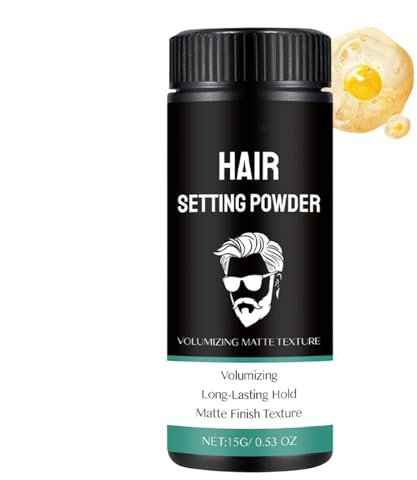 Polvere Fissante e Volumizzante per Capelli da Uomo - Non Grassa, Leggera e Istantanea