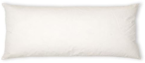 Kissenoutlet24 Federkissen 40x80cm Füllung 695g Bezug Baumwolle Farbe Creme Made in Germany
