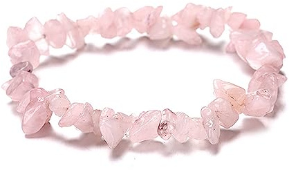 Whoasyst kristall chip sten naturlig grus pärlor kvinna armband gåva dekorativ handledskedja smycken för yoga bön naturlig chakran kristall grus, En storlek, enligt beskrivningen