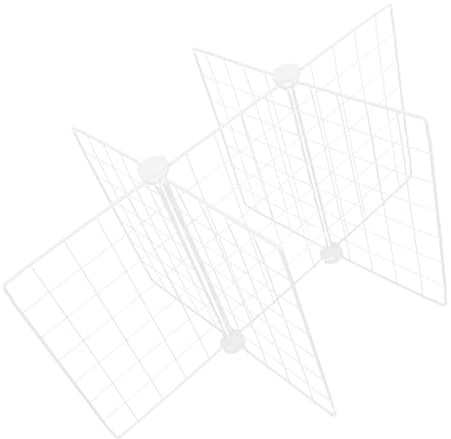 Ipetboom Séparateur de Congélateur en Grille Métallique 6 Compartiments 61X41X32 CM Étagère Robuste pour Rangement Alimentaire Organisateur Modulable pour Congélateur et Réfrigérateur