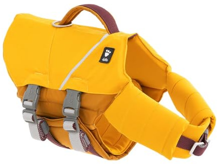 Hurtta Life Savior ECO hundflytväst maximal säkerhet i och vatten vid simning, SUP, kajak och båtresor (Honey, 10–15 kg)