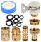 TIMESETL 4 Pièces Adaptateurs Filetés, Laiton Connect Valve Y Extrémité Du Tuyau Raccordements Du Tuyau Pour Tubes Adaptateur Universel Accessoires Adaptateur Connecteurs
