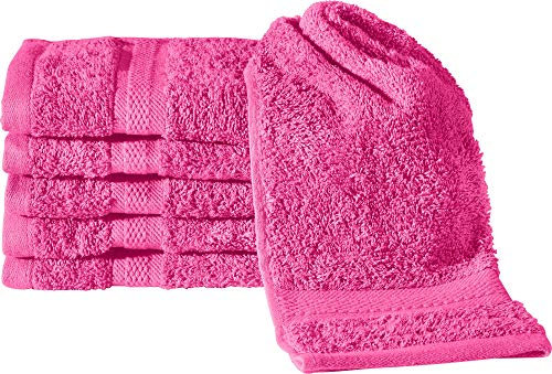 REDBEST Gästetuch 6er-Pack Chicago pink Größe 30x50 cm - saugstark, strapazierfähig, ideal für Reisen, Sport (weitere Farben)