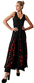 Dysmad Costumizate! Vestido de Flamenco en Tres Colores Diferentes Diferentes. Talla única M Niveles. Vestido Ajustado de Baile.
