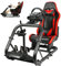 Dardoo G29 Racing Simulator Cockpit mit Sitz passend für Logitech G920 G923, Thrustmaster T300RS, Fanatec, PC, Xbox, Ultra-Sturdy Alloy Steel Sim Racing Cockpit ohne Rad Pedal Handbremse