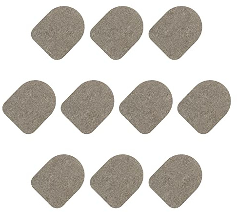 sourcing map Gants Tactile Écran Autocollant Ultra Haute Sensibilité Souple Argent Fibre Ultra Fin Autocollants pour Gants, Paquet de 12