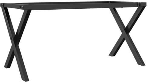 vidaXL Patas de Mesa de Centro Estructura X Acero 90x30x43 cm, Pata de Mesa Auxiliar, Pata de mesita Auxiliar, Pata de Mesa de Metal