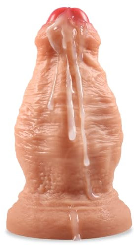 24,5 x 12 cm XXL Realistischer Monster Dildo, Großer Silikon Unbeschnittener Elefantenrüssel Anal Dilator mit Starkem Saugnapf, Riesige Dicke Fantasy Dildos Sexspielzeug für Erwachsene Frauen Männer
