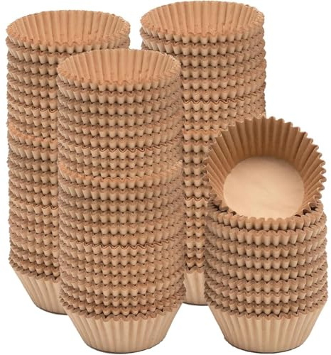Gcardist 500 pezzi pirottini per muffin marroni, inserti per cupcake inodori, qualità alimentare, stampini per dolci (dimensione standard)