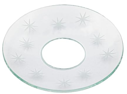 Glas-Kerzenmanschette (Tropfenfänger) Sternenhimmel für Kerzen bis Ø 25 mm