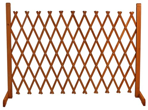 Actiasgear - Expanding Wooden Trellis Fence Freestanding Garden Screen Divider Portable 6ft