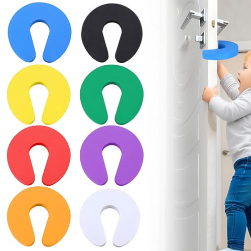 LQUYTA 8 Stück Klemmschutz für Türen, Finger Klemmschutz Kinder Sicherheit, lemmschutz Babys, Kinder, Tiere Sicherheit Schaumstoff Trstopper