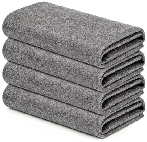 Loiluliy Paño De Limpieza Mágico,4 Piezas Reutilizables Balletas Microfibra 30x40cm Adecuado para La Limpieza De Cristales, Coches, Cocinas Y Baños
