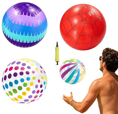 Inflatable Summer Beach Ball Set – 11 Inch PVC Pool Toys, Water Play Accessories | Multi Color Beach Party Balls for Swimming Pools, Outdoor Recreation, Backyard Fun, Travel Holiday Activities, Family