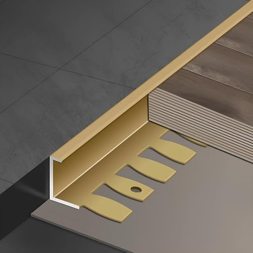 Kakelklipp, aluminiumgolv övergångsremsa, böjbar, för ändlocksprofil, golvhörnskydd, matta till kakel övergång