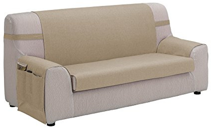 Martina Home Culla Cubresofa, Tela, Beige, 210x130x6.5 cm