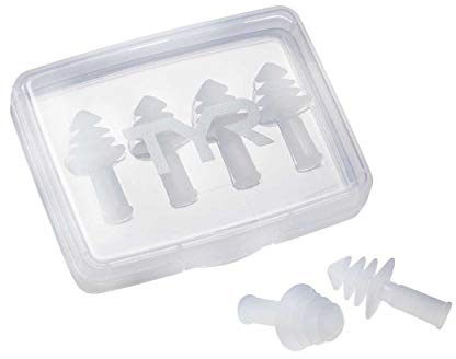 TYR Ergo Flex Ear Plugs-4pk Swimming Equipment, Clear, All
