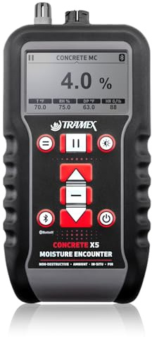Tramex Concrete Moisture Encounter CMEX5 | Meter for Measuring Moisture Content & Relative Humidity in Concrete, Wood & Building Materials