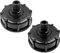 SyiXute 2 Pcs IBC Tank Adapter,IBC Tank Valve for S60X6 to 4 Water Storage Tank Tap,3/4 Course Threaded Storage Tank Cover Tap Water Butt Storage Tank Hose Fitting Parts,Black