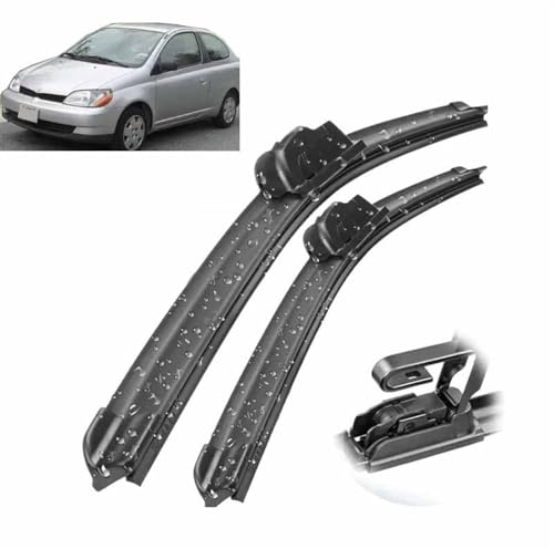 Wischerblätter für Frontscheibenwischer, kompatibel mit Toyota Yaris MK1 1999–2005, Windschutzscheibe, Windschutzscheibe, Fenster, Auto, Regenbürsten, 21+ 14