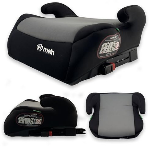 Mein Alzatina Auto Bimbi Isofix Rialzo Auto per Bambini 22-36kg Sistema Isofix Universale Seggiolino Auto gruppo 2-3 Adatto da 5-12 Anni per Bambini 125-150 cm (GRIGIO)
