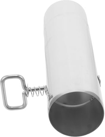 Milisten Tube de poêle avec registre réchaud évents Cercle de feu Tuyau de cheminée réglable Tuyau d'échappement de Camping échappement de poêle réglable Flexible Acier Inoxydable Silver