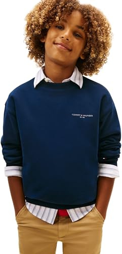 Tommy Hilfiger Mini Corp C-Neck Sweatshirt Ks0ks00665 Sudadera sin Botones Unisex Adulto