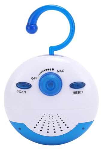 Agmoctz Radio de Ducha Impermeable, Mini Radio FM Portátil con Altavoz Incorporado para Baño, Cocina, Navegación, Senderismo, Altavoz de Ducha