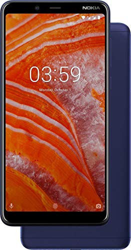 Nokia, 3.1 Plus, Smartphone débloqué, 4G, (6 Pouces, 32 Go, Double Nano Sim Ou Nano Sim Plus microSD, Android One Oreo) Bleu