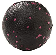 Actifoam Lacrosse Massage Ball Hand Foot Firm Stimulating Massage Ball Small Ball 8 cm Diameter (Black + Pink)